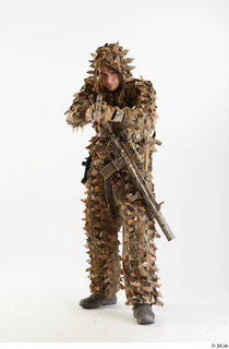 Frankie Perry in Ghillie Shooting from Pistol shooting standing whole…